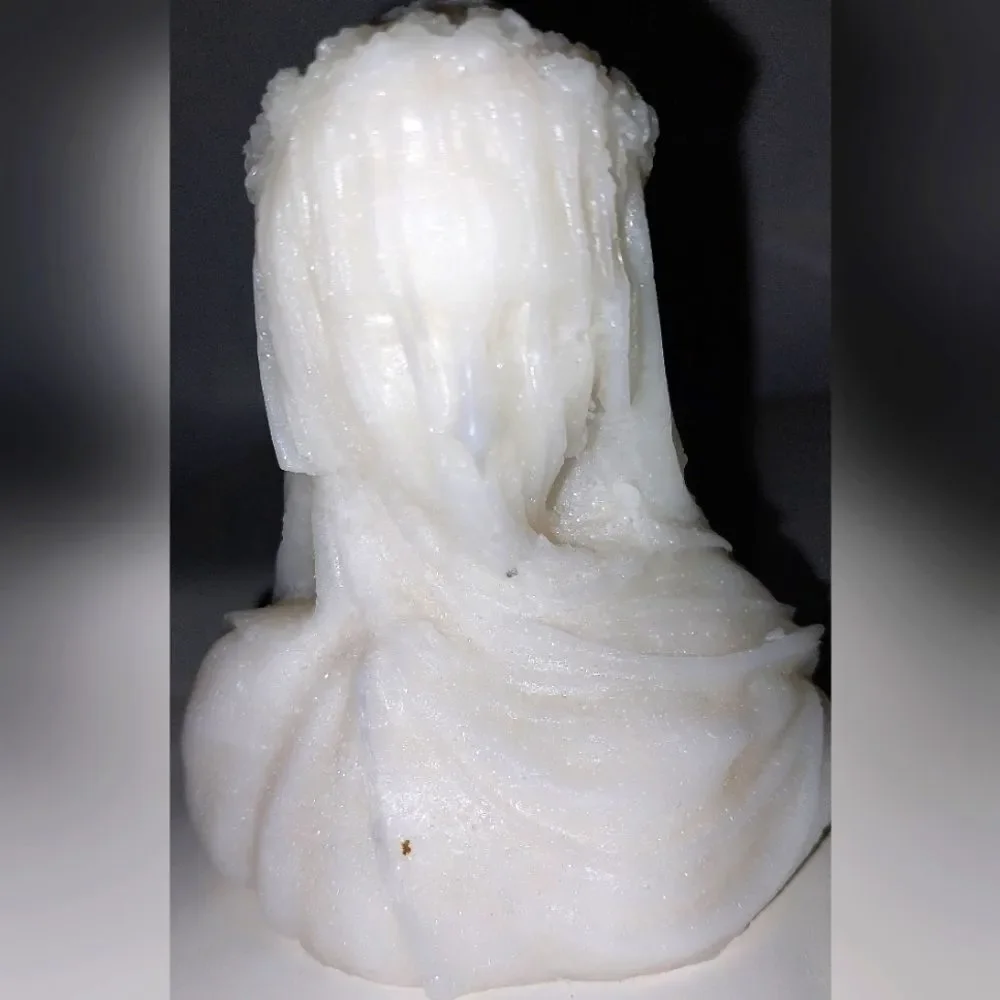 Hand crafted limited edition veiled Lady candle